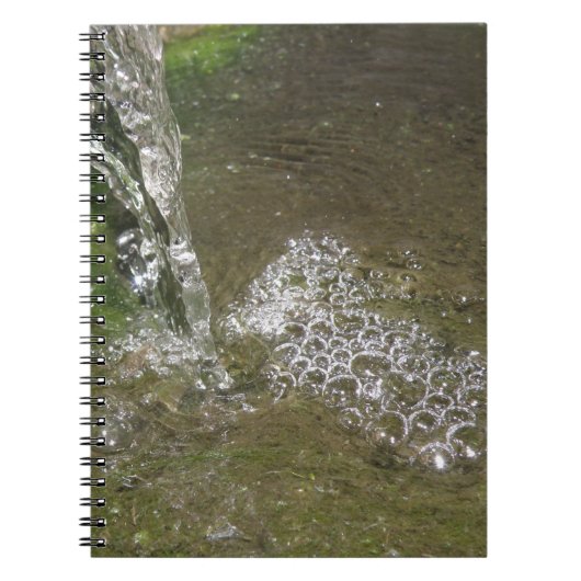 滝のちり水泡立て手帳 ノートブック (正面)