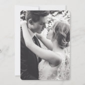 滝のようなピンクとパープルのアート 結婚式から1年後のパーティー 招待状 (裏面)