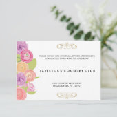 滝のような花の結婚式の招待状 招待状 (スタンド正面)