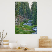 滝のように流れる川で金をもうける ポスター (キッチン)