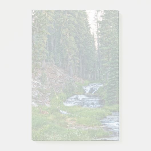 滝のように流れる川で金をもうける ポストイット (正面)