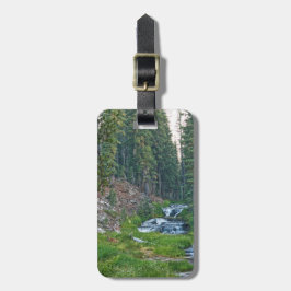 滝のように流れる川で金をもうける ラゲッジタグ