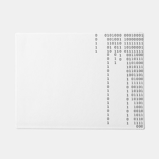 滝のように落ちるバイナリ ドアマット (正面)