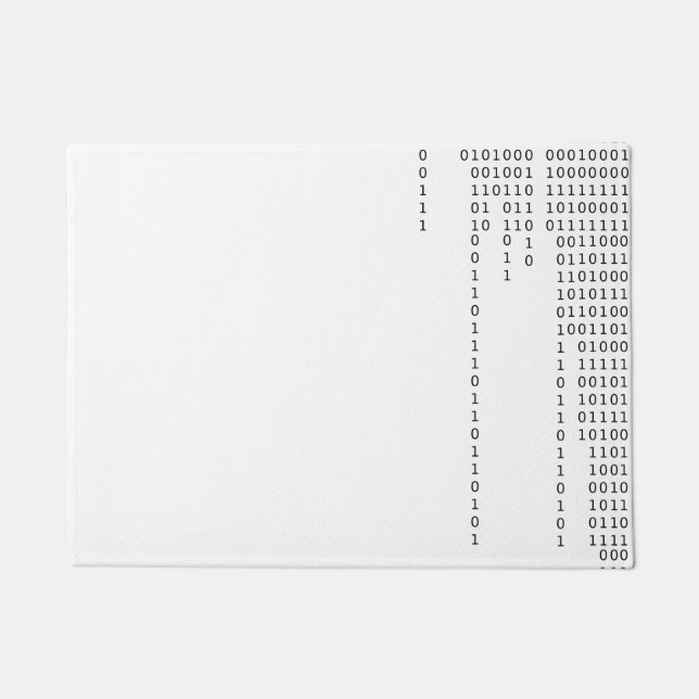 滝のように落ちるバイナリ ドアマット (正面)