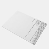 滝のように落ちるバイナリ ドアマット (アングル)