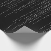 滝のように落ちるバイナリ ラッピングペーパー (角)