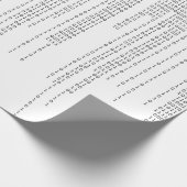 滝のように落ちるバイナリ ラッピングペーパー (角)