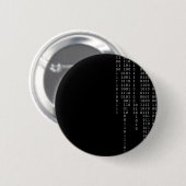 滝のように落ちるバイナリ 缶バッジ (正面&裏面)