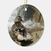 滝のオーナメントのアヒル セラミックオーナメント (左)