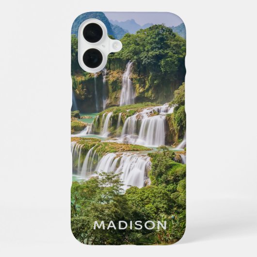 滝のカスタムネームスマホケース iPhoneケース (裏面)