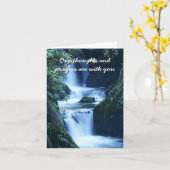 滝のグリーティングカードがよくなる カード (黄色い花)