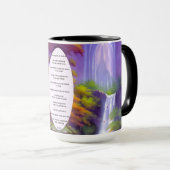 滝のコーヒーマグを癒すために10マントラ マグカップ (正面右)