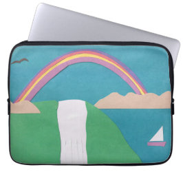 滝のシーンを持つコンピュータスリーブ ラップトップスリーブ