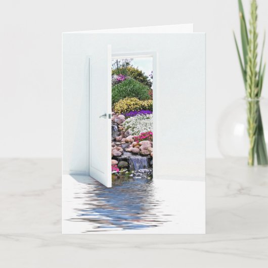 滝のドア考えるを開ける カード (正面)