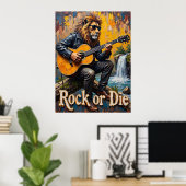 滝のブルース：ライオンのメロディ ポスター (ホームオフィス)