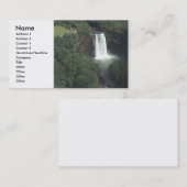 滝のプロフィールカード 名刺 (正面/裏面)