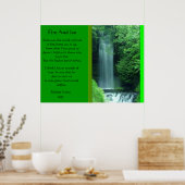 滝のポスターを貼った火と氷 ポスター (キッチン)