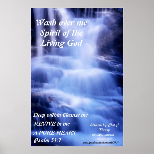 滝のポスター私の上に洗う… ポスター (正面)