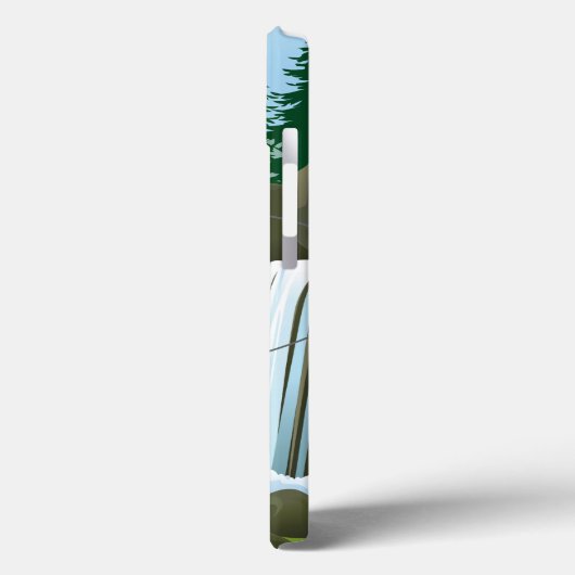 滝のマスのはえの魚釣り Case-Mate iPhoneケース (裏面 / 左)