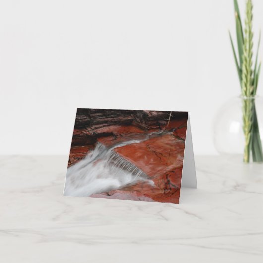 滝のメッセージカード(ブランク) カード (正面)