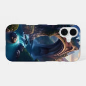 滝の上の山の橋 iPhone 16ケース (裏面横)