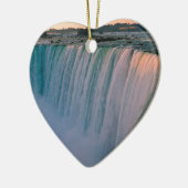 滝の下る愛ナイアガラオンタリオカナダ セラミックオーナメント (左)