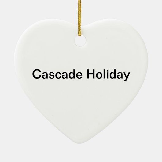 滝の休日のハートのオーナメント セラミックオーナメント (裏面)
