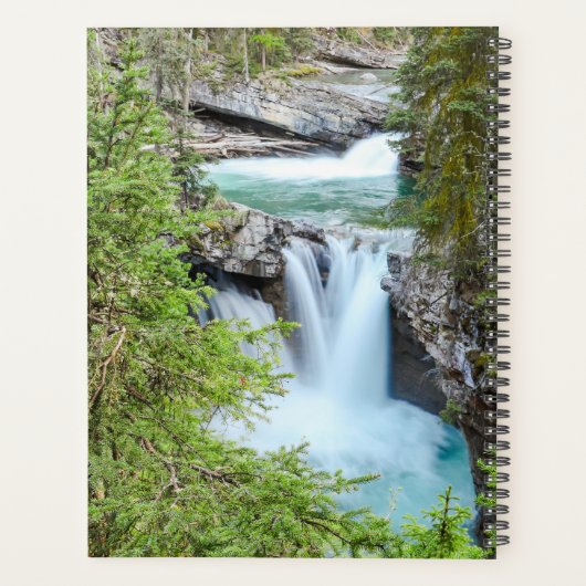 滝の写真をテーマにした旅行好きのギフト プランナー手帳 (裏面)