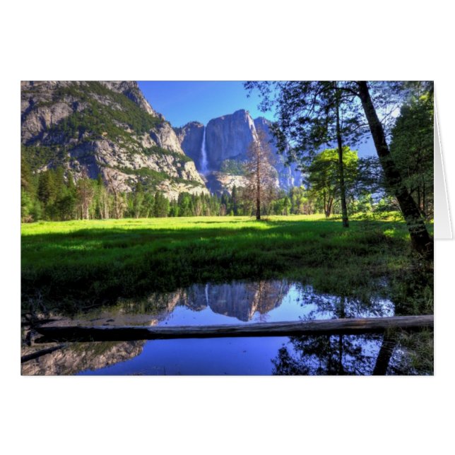 滝の反射 (正面横)