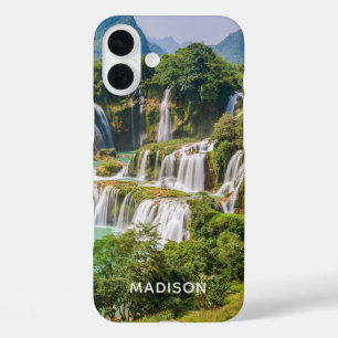 滝の名前をカスタムする電話ケース iPhone 16 PLUSケース