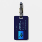 滝の唇の滝ゴールド・コーストオーストラリア ラゲッジタグ (裏面縦)