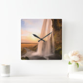 滝の壁掛け時計 スクエア壁時計 (ホーム)