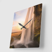 滝の壁掛け時計 スクエア壁時計 (傾斜)
