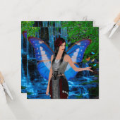 滝の妖精 カード (正面/裏面インサイチュ)