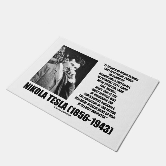 滝の日曜日のエネルギーTeslaの引用文の利用 ドアマット (アングル)