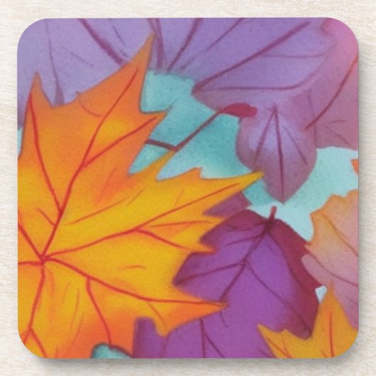 滝の明葉るい色の美しい。 コースター (正面)