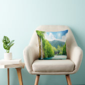 滝の景色の投球のクッション クッション (椅子)