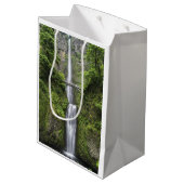 滝の景色上の橋 ミディアムペーパーバッグ (裏面アングル)