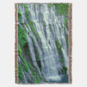 滝の景色（カリフォルニア） スローブランケット (正面縦)