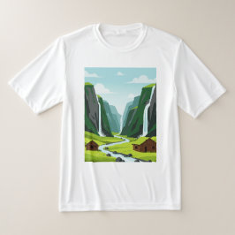 滝の景色 Tシャツ