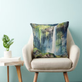 滝の森と苔 クッション (椅子)