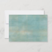 滝の水の色絵画の サンキューカード (裏面)