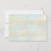 滝の水の色絵画の サンキューカード (裏面)