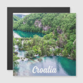 滝の滝の滝の滝クロアチアのプリトヴィツレイクス公園 (正面/裏面)