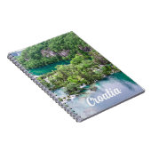 滝の滝の滝の滝クロアチアのプリトヴィツレイクス公園 ノートブック (右側)