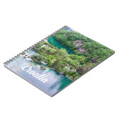 滝の滝の滝の滝クロアチアのプリトヴィツレイクス公園 ノートブック (左側)