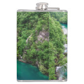 滝の滝の滝の滝クロアチアのプリトヴィツレイクス公園 フラスク (裏面)