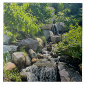 滝の滝 |森の緑 タイル (正面)