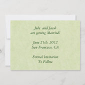 滝の結婚式　保存日付 招待状 (裏面)