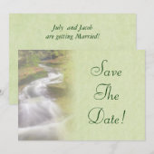 滝の結婚式　保存日付 招待状 (正面/裏面)